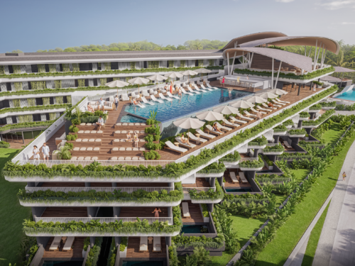 Bali's Eerste FlowRider Golf + Wellness Resort — 3 Minuten van Zwart Zandstrand, Junglezicht